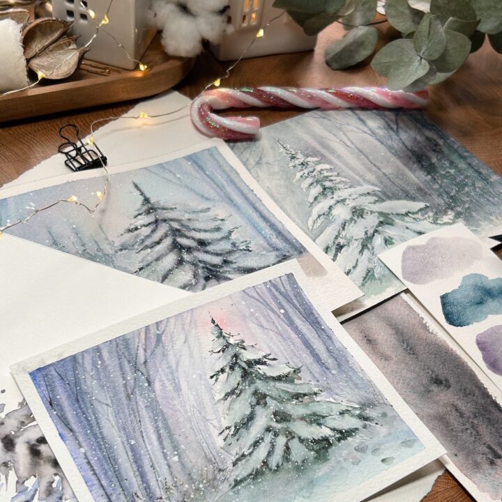 Winter wonderland: dipingi la magia dell’inverno in acquerello